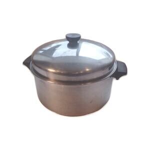 REVERE WARE 6 Quart Dutch Oven Copper Bottom Stock Pot with Dome Lid Vintage